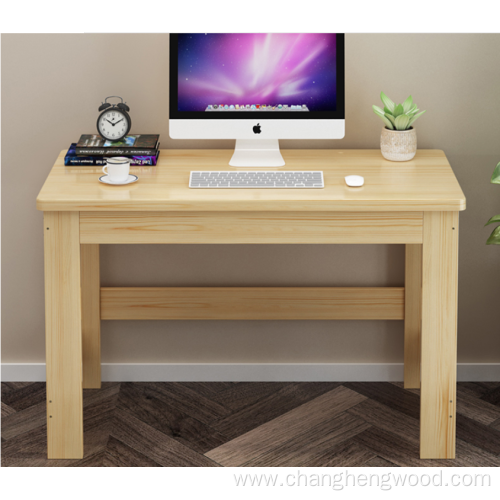 Simple and Cheap Solid Wood Pine Computer Desk